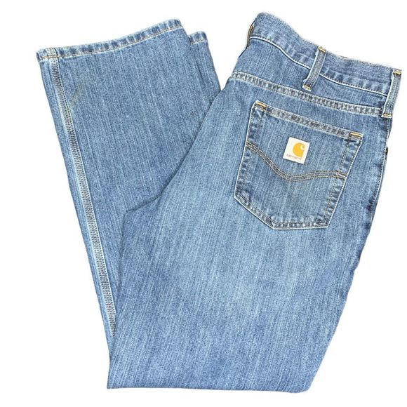Carhartt Other - Carhartt Men’s 38x30 Relaxed Fit Straight Leg Denim Blue Jeans